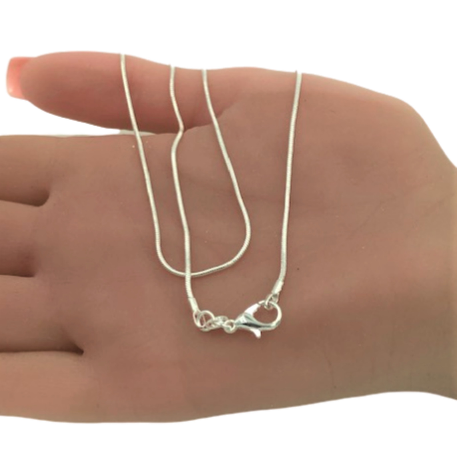 Italian 1mm Snake Chain Necklace 18, 20, 24 or 30 Inch Sterling Silver