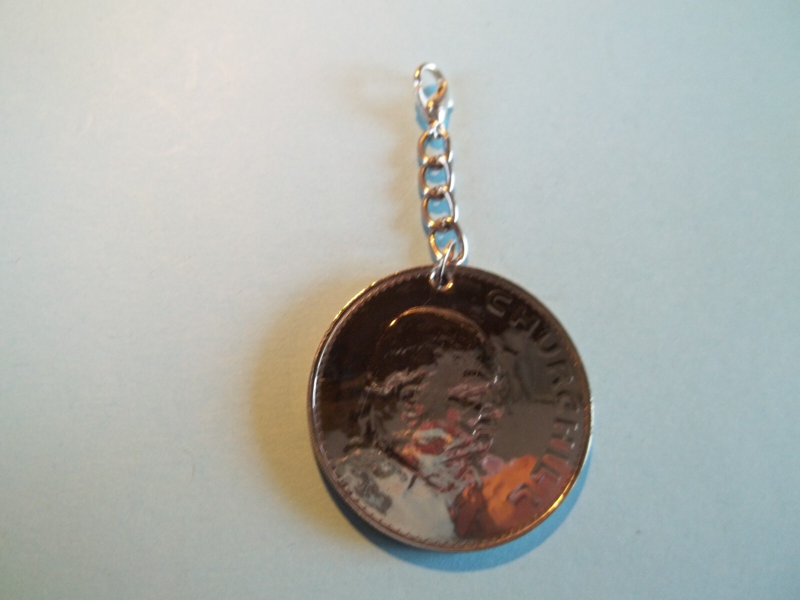 CROWN COIN – SIR WINSTON CHURCHILL – HIGHLY POLISHED PENDANT / CHARM – 1965