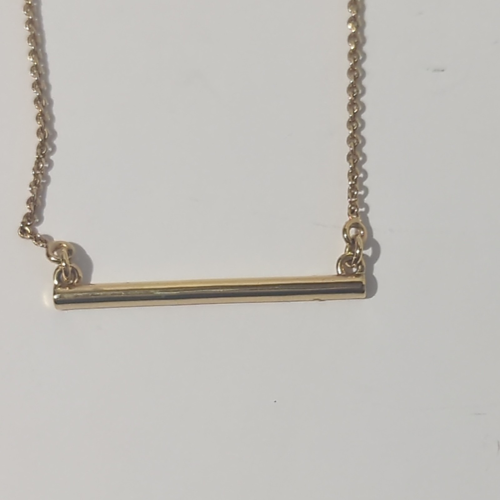 Touchstone Crystal by Swarovski Pave Bar Necklace Gold Tone Adjustable Dainty