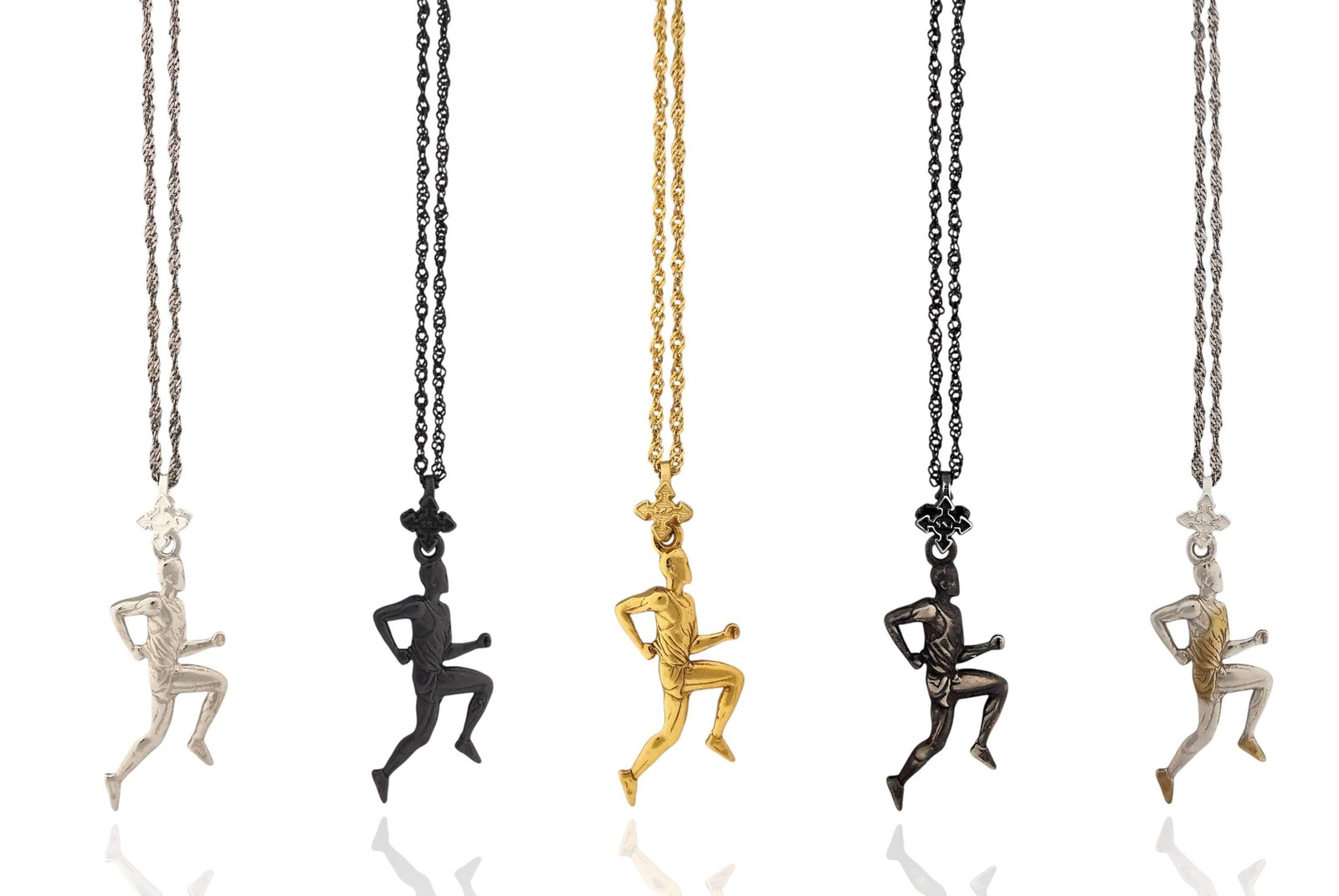 Running Pendant – Classic 925 Silver Gift for Men, Joggers, Track Athletes