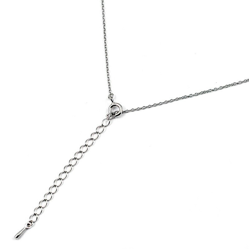 Peanuts Snoopy HAPPY Necklace Silver 925 SV925 40cm 16″ in Box Authentic New
