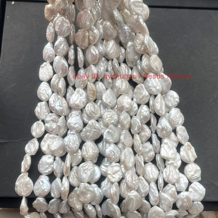 Huge 18-22mm South Sea White Flat Baroque Keshi Pearl Necklace Bracelet Earrings