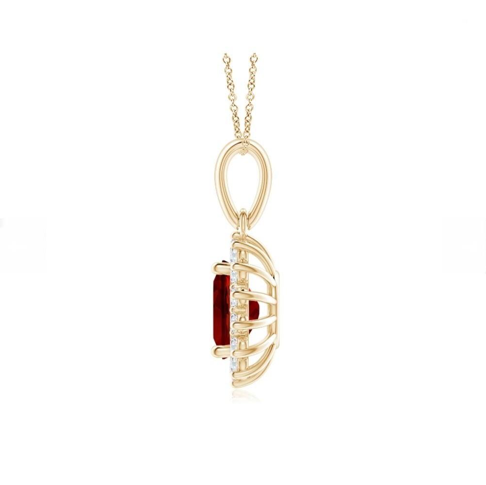 Rare Eye Clean Red Ruby Pendant, Beautiful Red Ruby Pendant For Women