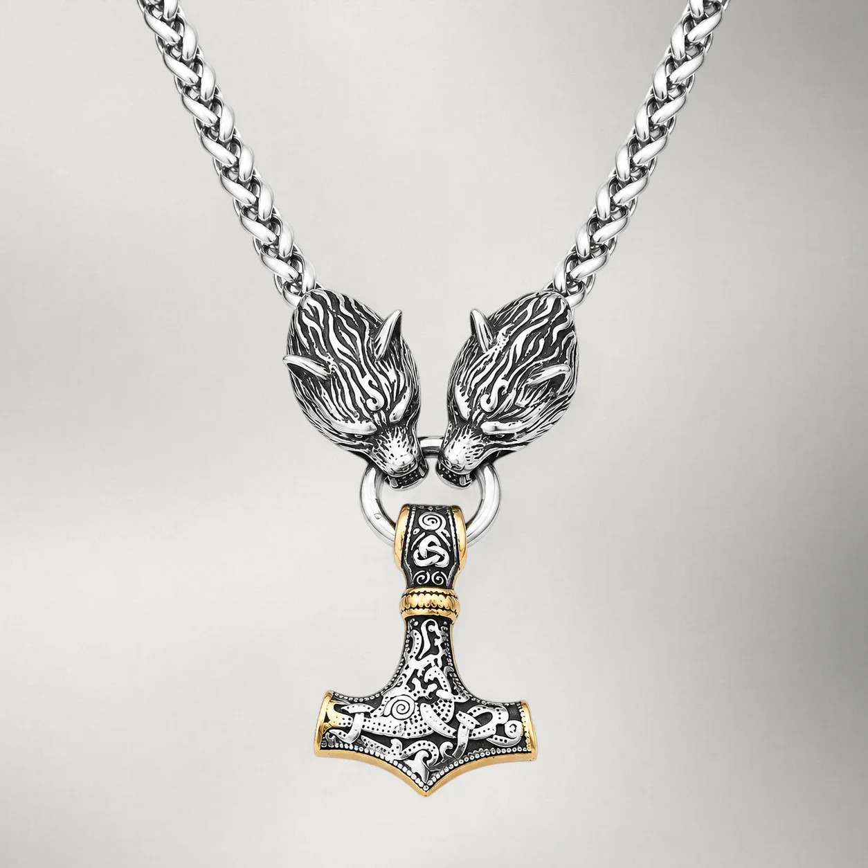 Mjölnir Pendant Necklace Stainless Steel