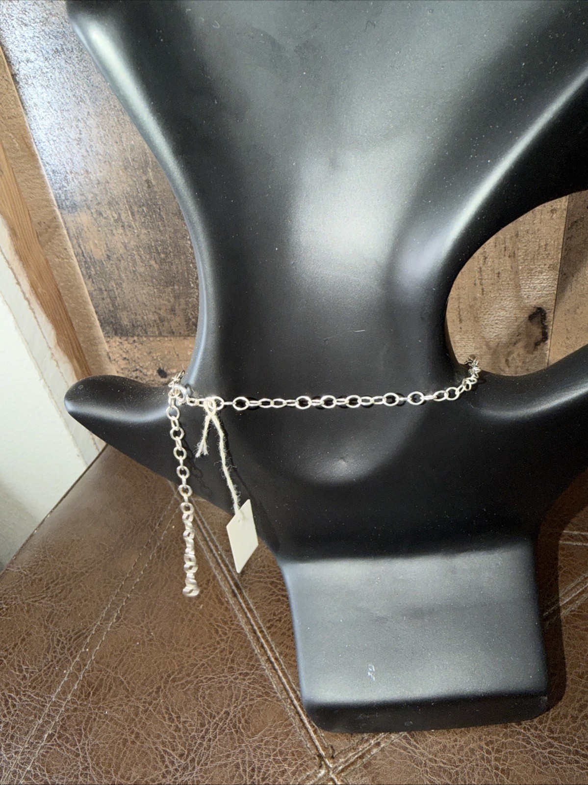 Daniel by Design Sterling Silver 925 Ribbon Wave Faux Pearl Choker Necklace 16”