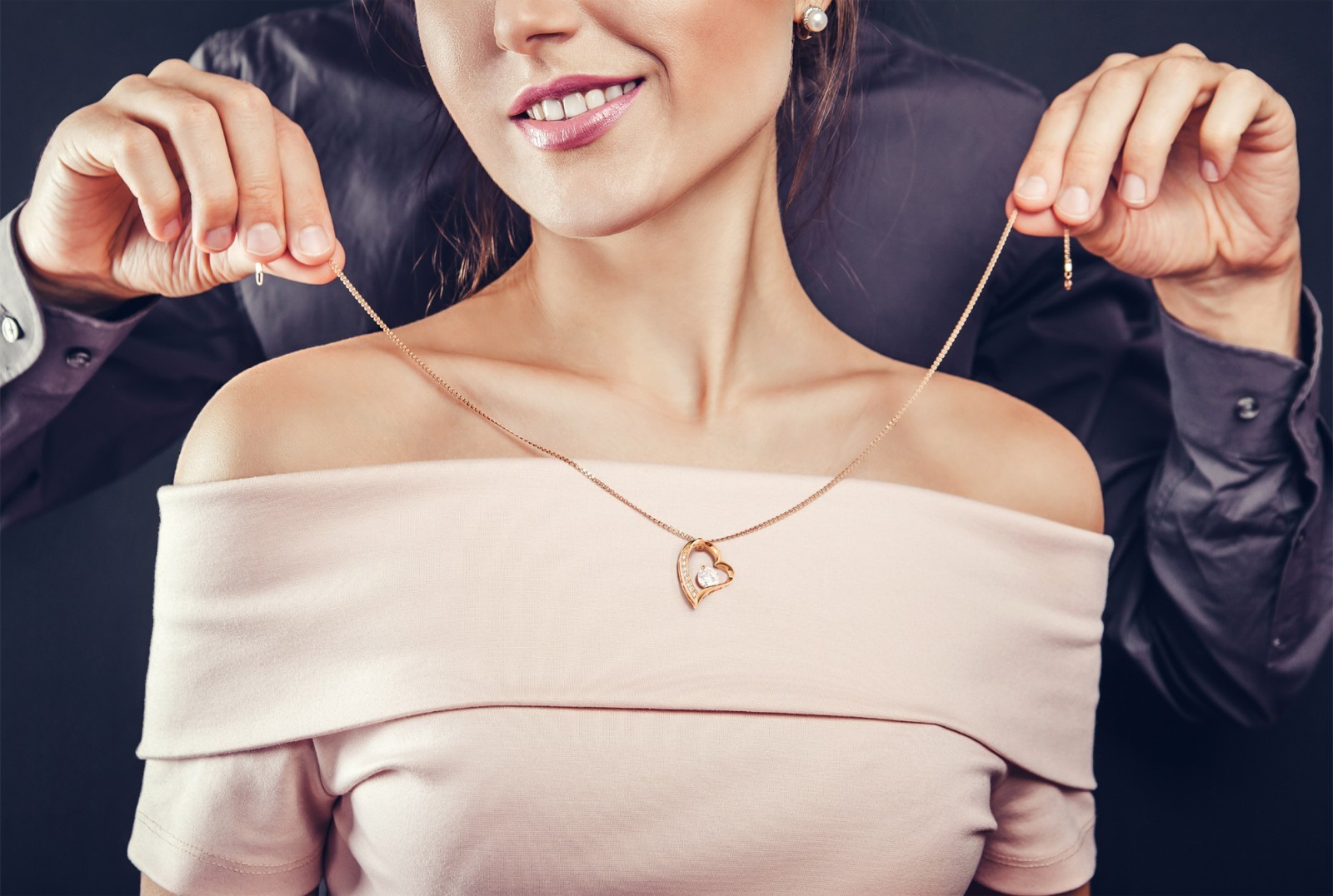 To My Beautiful Wife, Meeting You Was Fate, I Love you Always & Forever Necklace