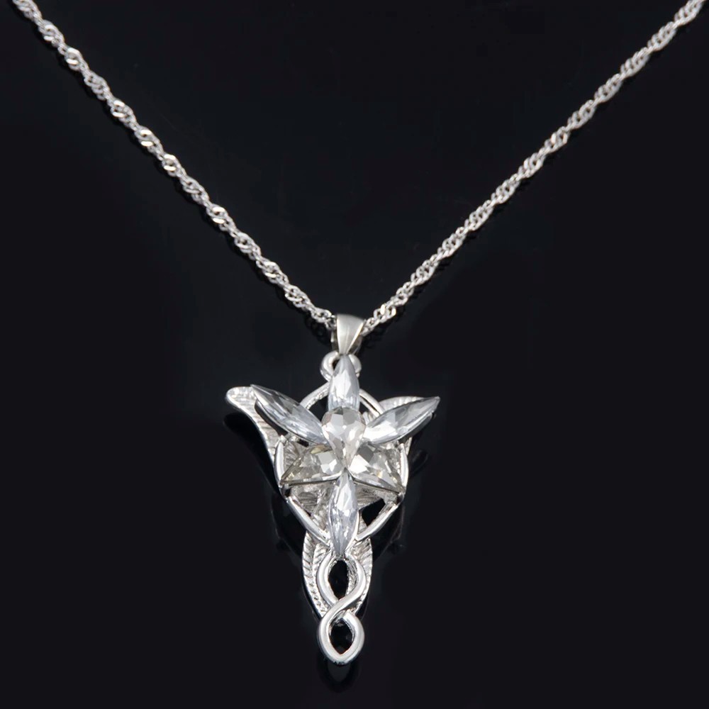 Movie The Lord Arwen Evenstar Necklace Elf Princess Arwen Twilight Star Crystal