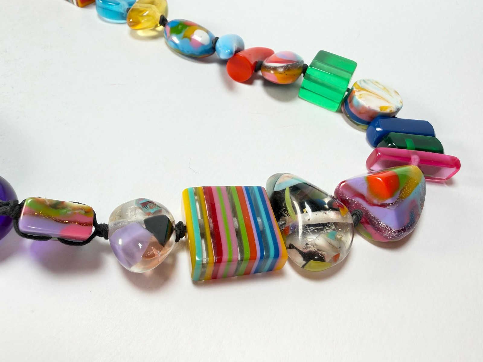Jackie Brazil “Fusion” Mix Colours Long 110cm Bead Necklace ( N0040 )
