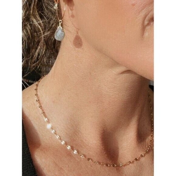 Minimalist Gold Sparkle Chain WATERPROOF Gold Chain Necklace Layering Necklace