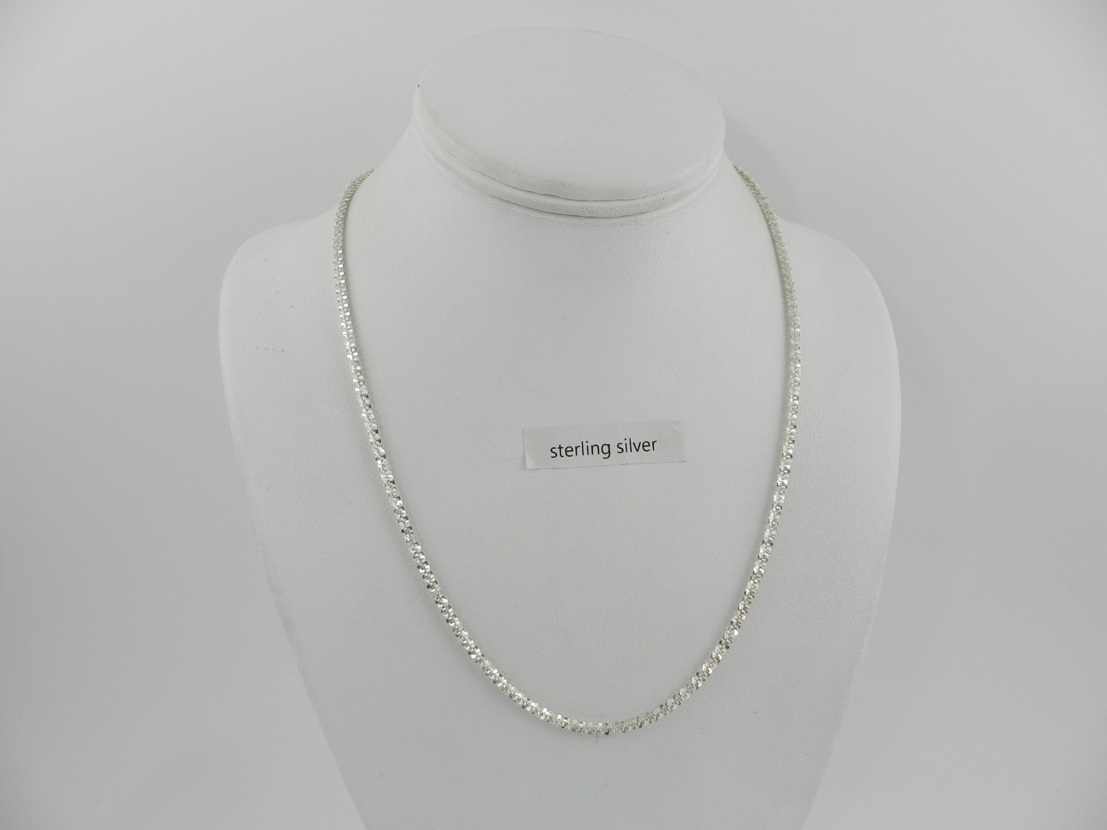 Giani Bernini 20″ Sparkle Link Chain Necklace in Sterling Silver