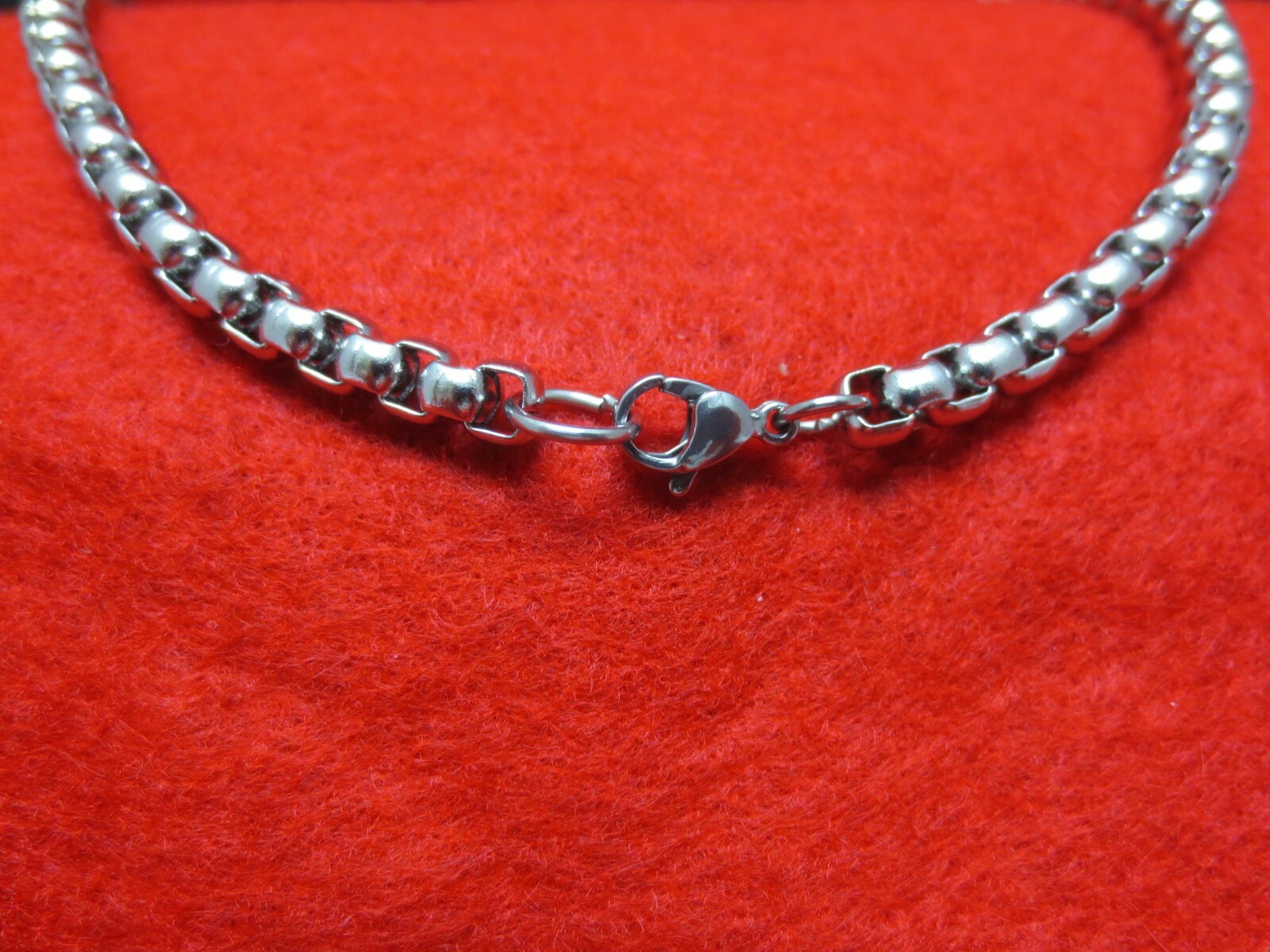 16″-30″ STAINLESS STEEL SILVER,BLACK,GOLD Plated Smooth Round Box CHAIN NECKLACE