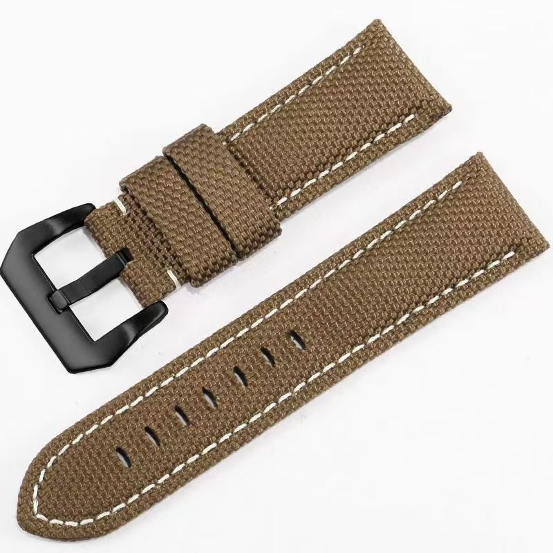 Watch Band 22-26mm Quick Release Waterproof Nylon Leather Strap Aoeiwv Resistant