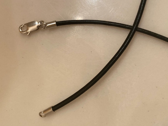 Smooth Soft Black Silk Satin Cord Chain Necklace Sterling Silver Lobster Clasp