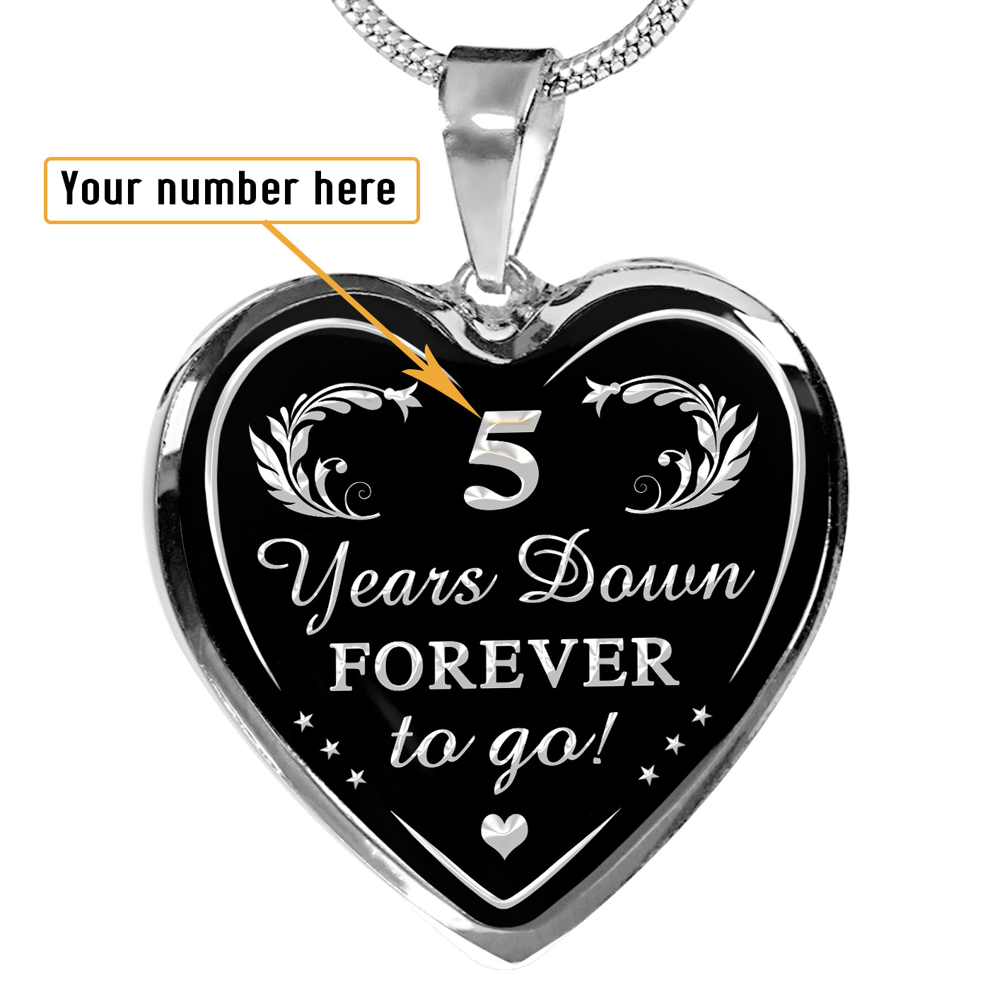 Wedding Anniversary, Valentine’s Personalized Necklace – Husband and Wife Gift