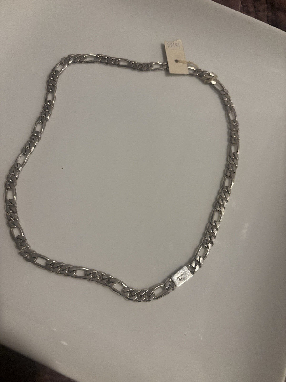 925 Silver Figaro Link Chain Necklace