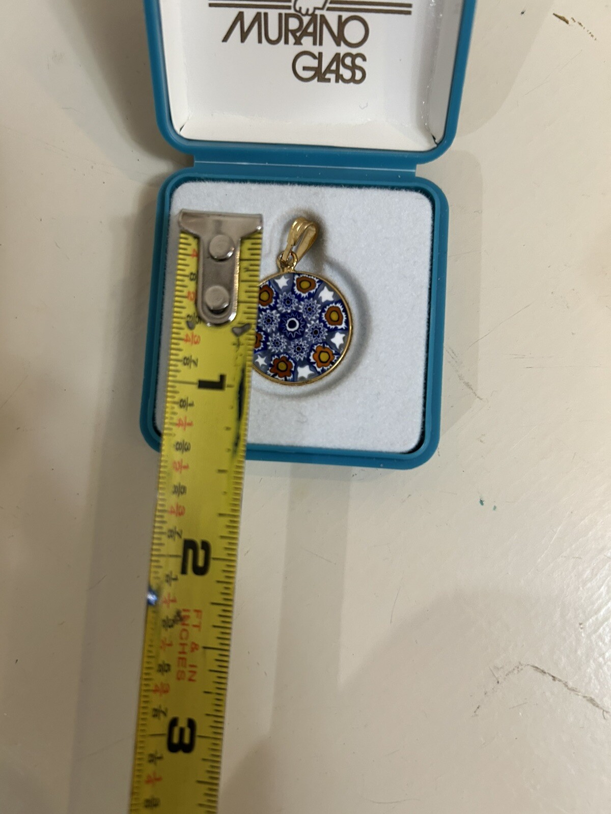 Murano Pendant , Gold Plated 24 Karats / New With Box