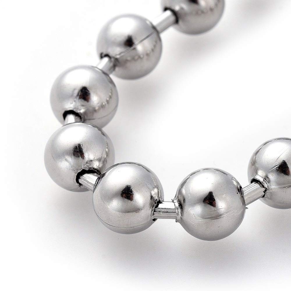 LZD 6-10 Stainless Steel Ball Chain Beads Bracelet Silver Gold Multicolor 2/4…