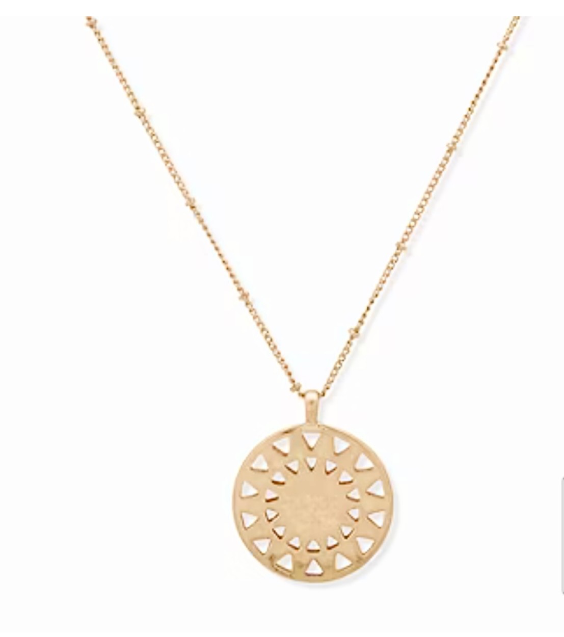 Women’s Sunburst Pendant Necklace 17 in. Chain by a.n.a