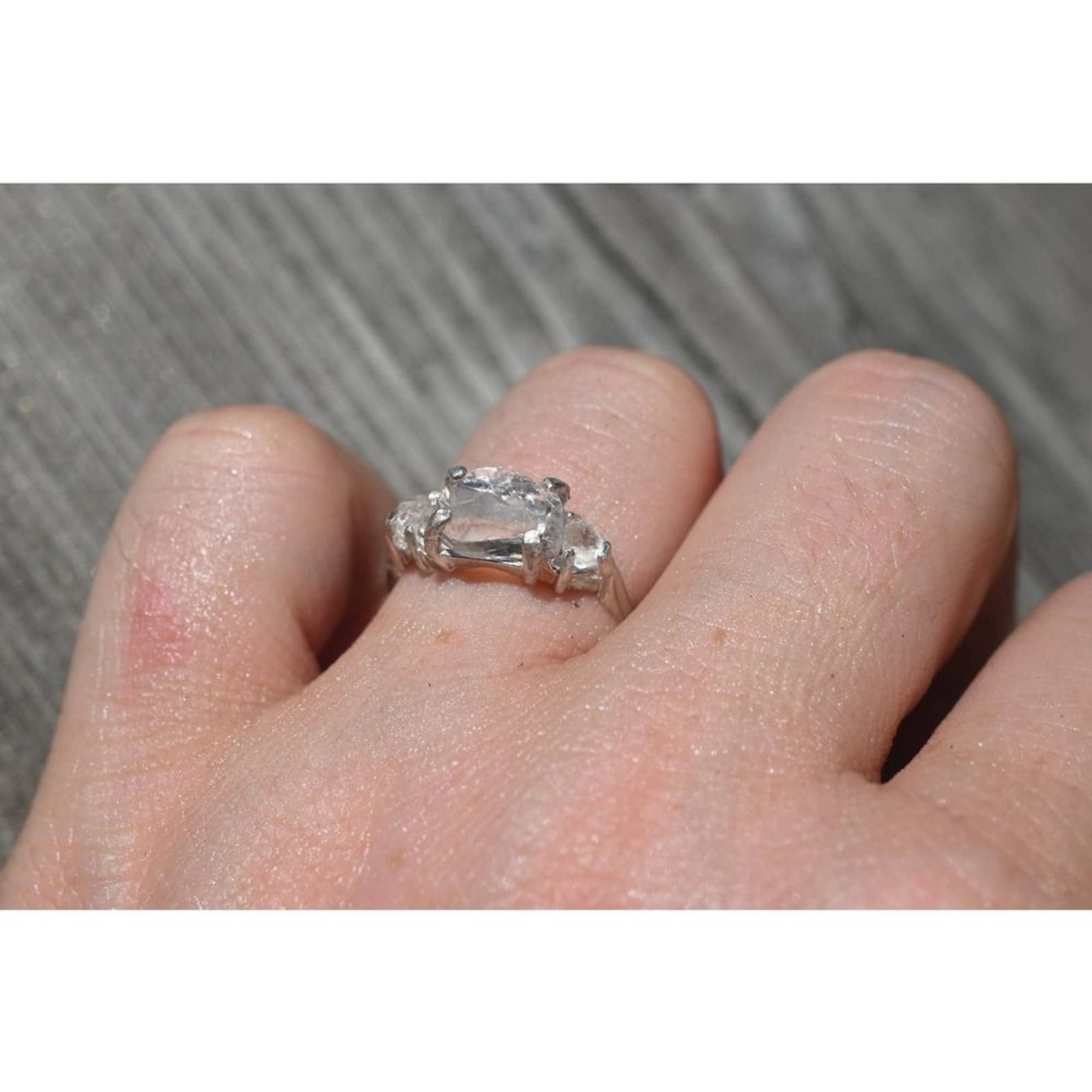 Natural Diamond Ring, Raw Diamond Ring, Uncut Diamond Ring, Engagement R…