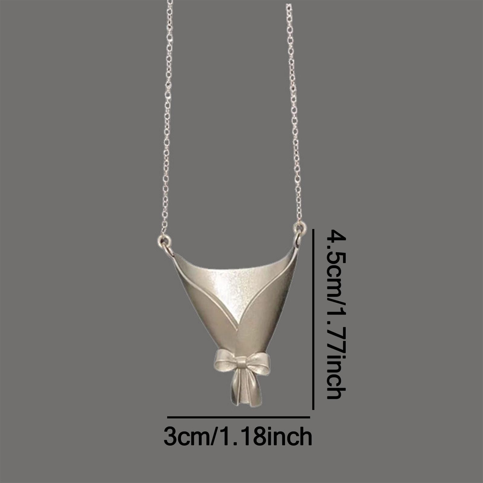 Wearable Vase Necklace for Women Artful Flower Bouquet Pendant Chain