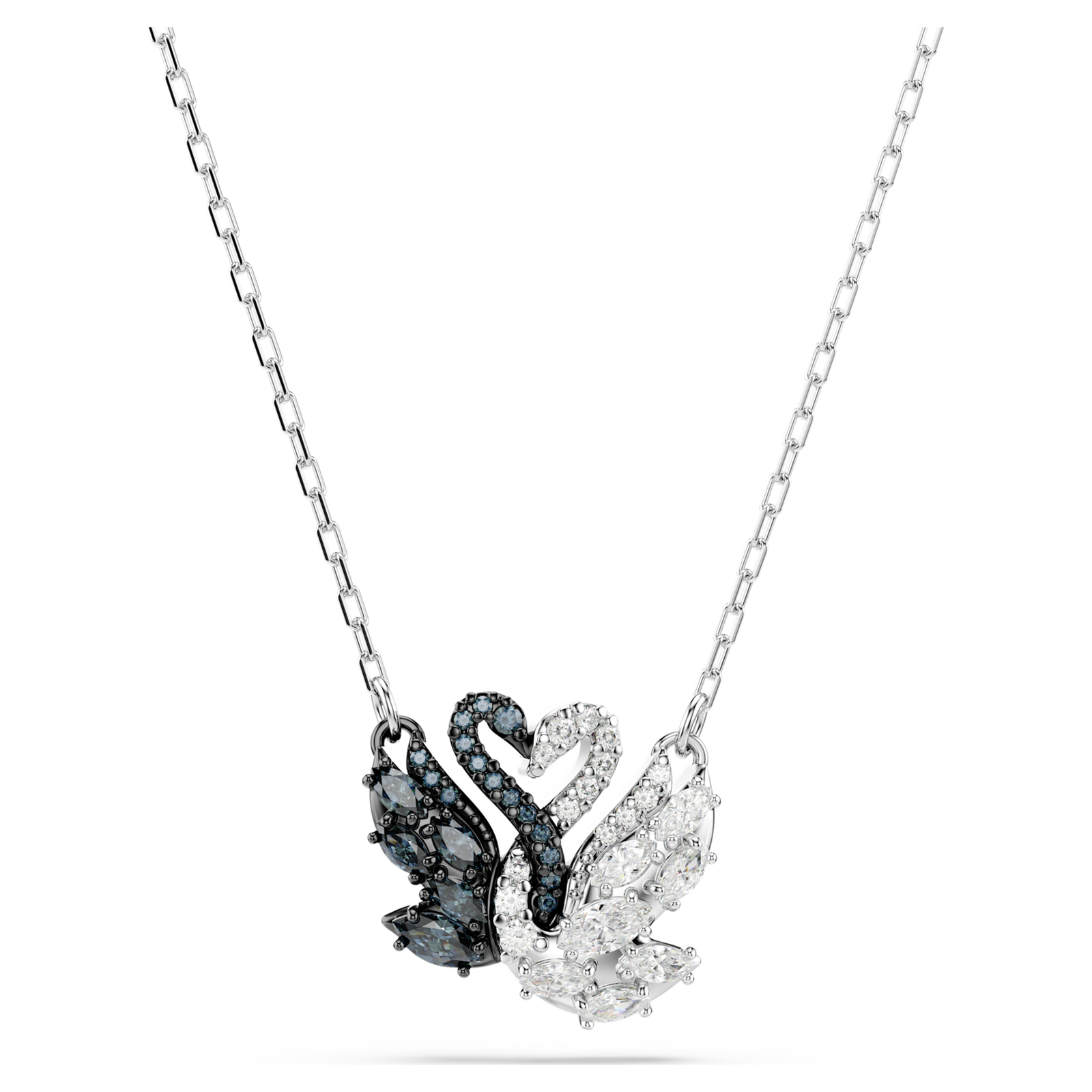 Swarovski Swan Pendant Necklace, Swan, Black, Mixed Metal Finish 5705721