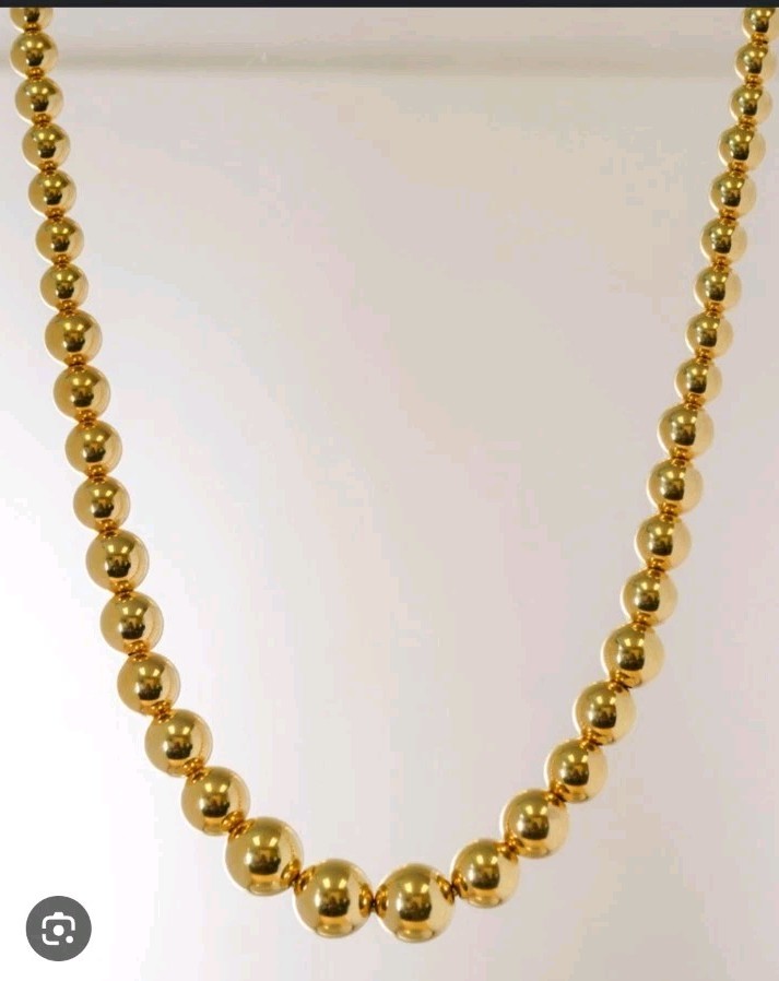 NWB Lie Studio Olivia Necklace 18 Carat Golden Plated Brass 25 Inch Necklace