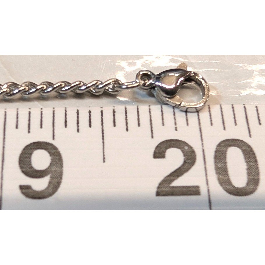 New Stainless Steel Chain Necklace Women Men Silvertone 20″ Minimalist for Medal