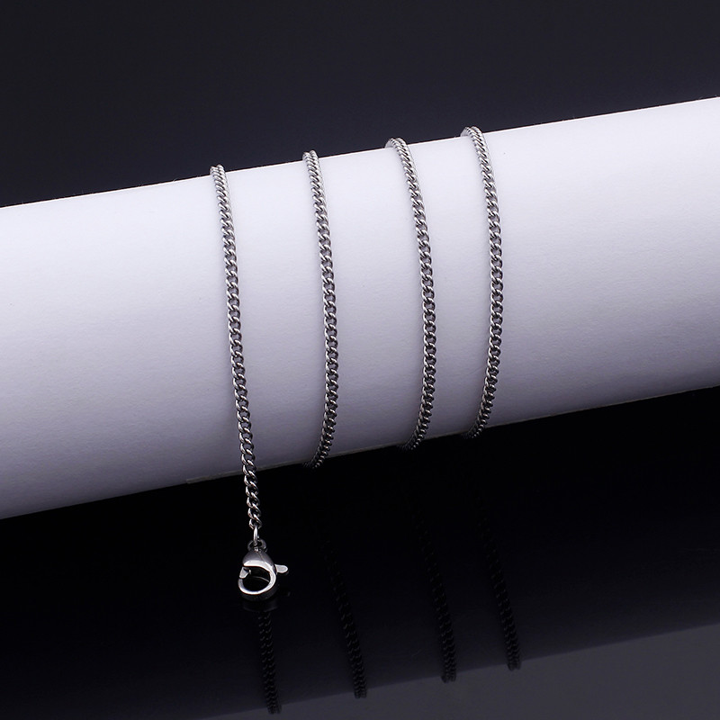 in bulk 5pcs Stainless steel Silver/ gold /black Chain Necklace 1.5mm/2mm 18”