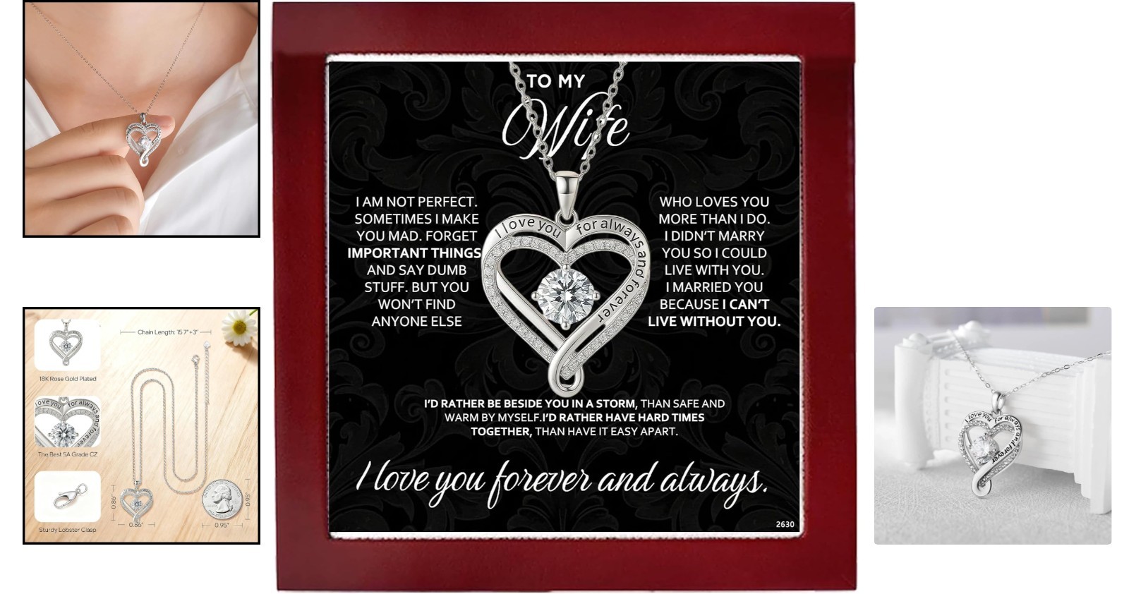 Engraved Necklace in Gift Box – Celebrate Your Love on Any Occasion