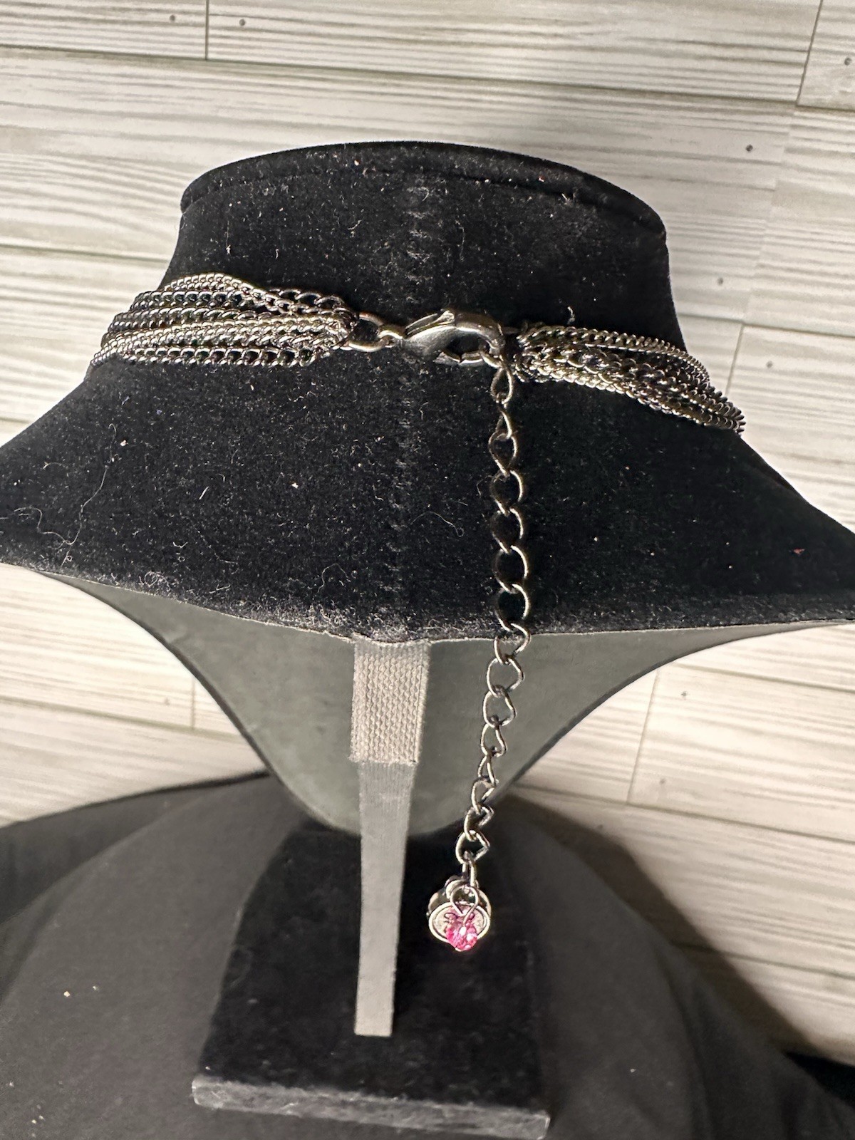 Simply Vera Wang Vintage Pink Rasberry Cluster Beaded Necklace