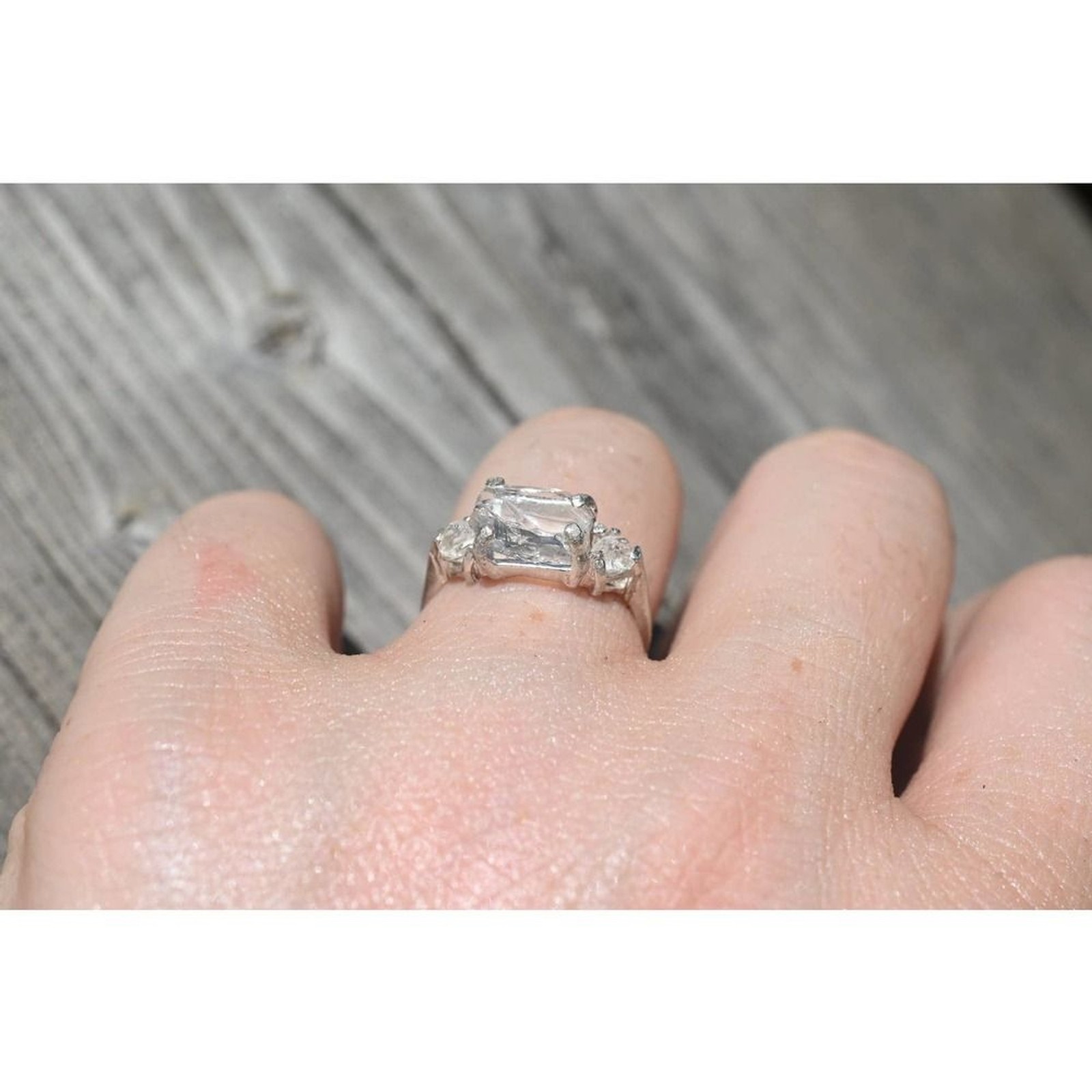 Natural Diamond Ring, Raw Diamond Ring, Uncut Diamond Ring, Engagement R…