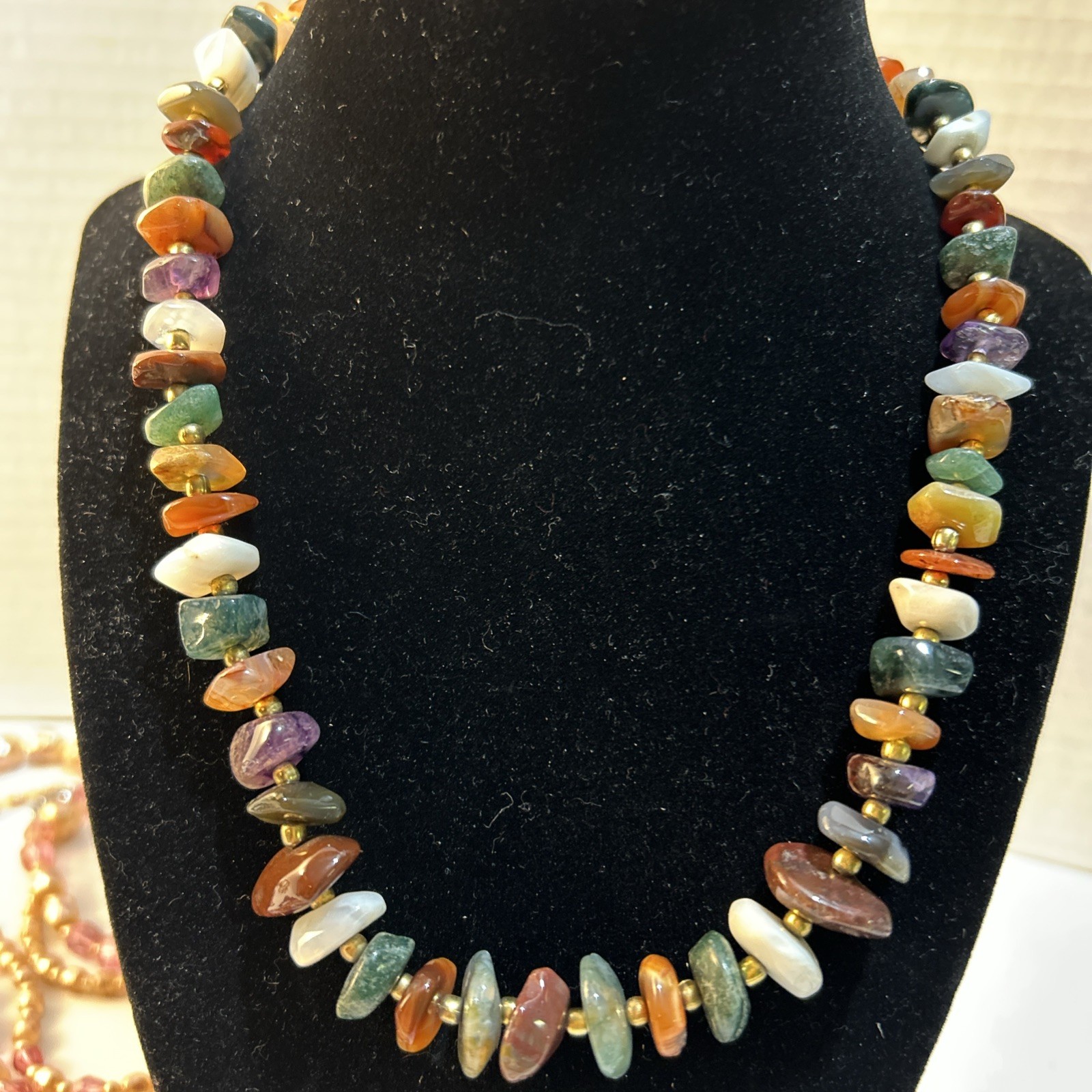 Beaded Necklace Lot Of 9 Various Lengths Jewelry