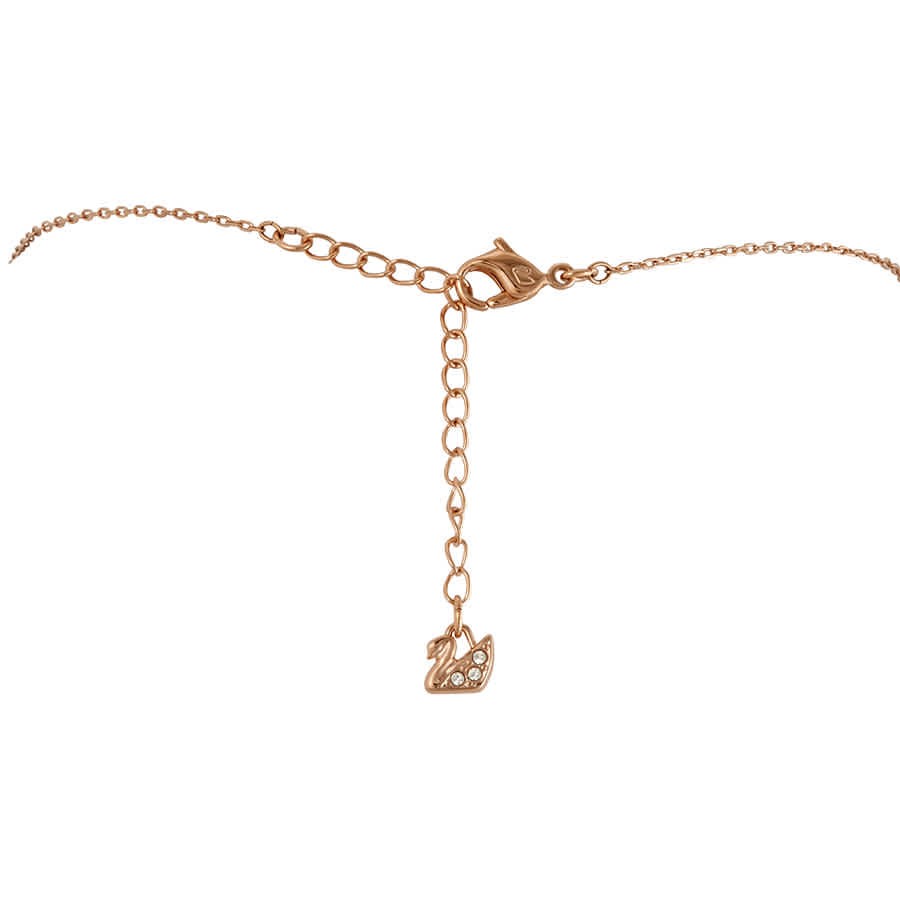 Swarovski Sparkling Dance Round Necklace in Rose Gold