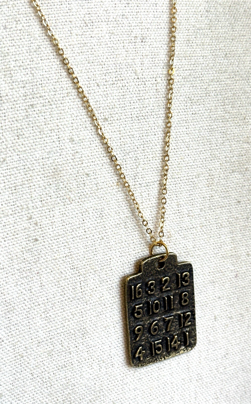 Lucky Number Magic Square Good Luck Necklace Pendant