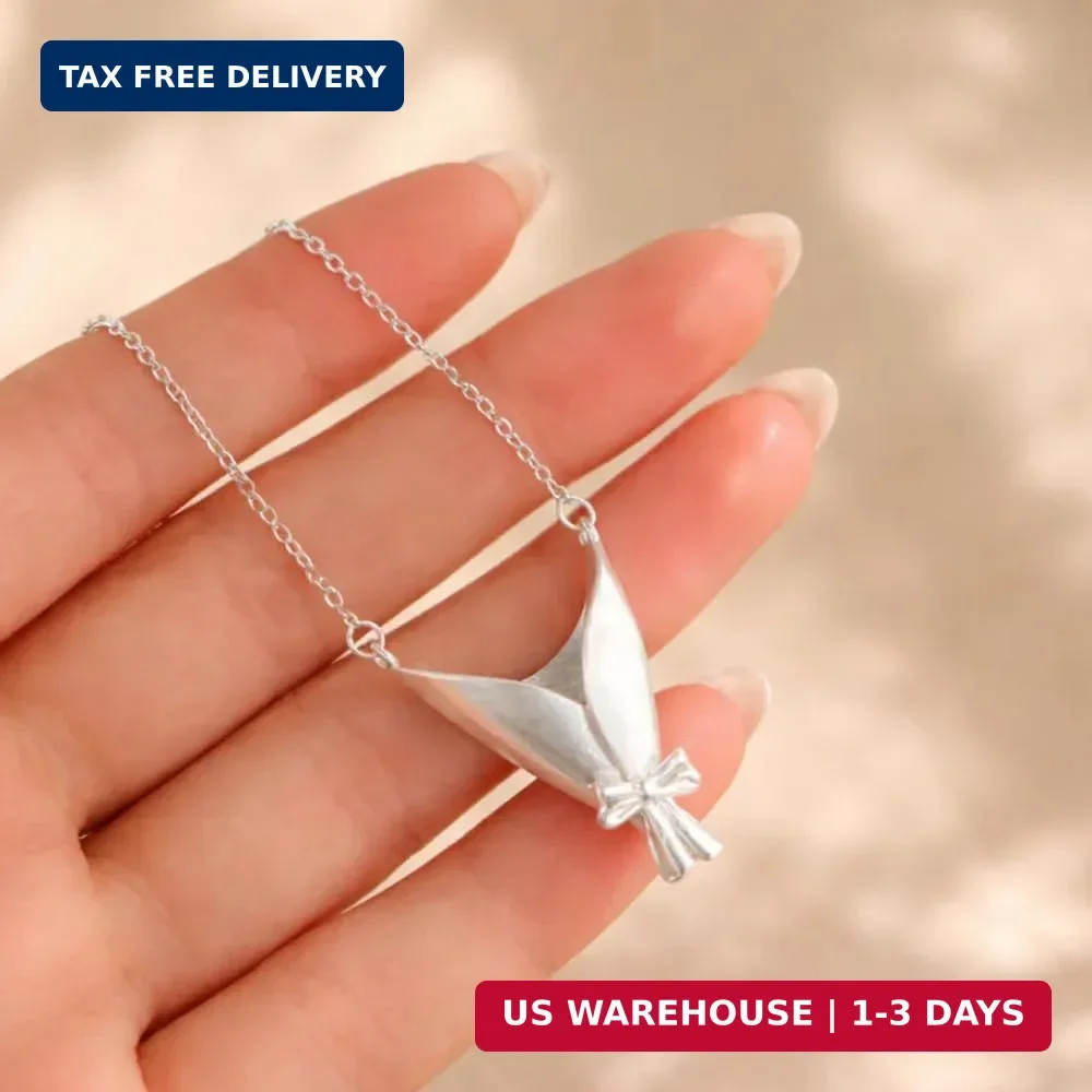Flower Holder Necklace for Women DIY Flower Bouquet Necklace Mini Vase Pendant W