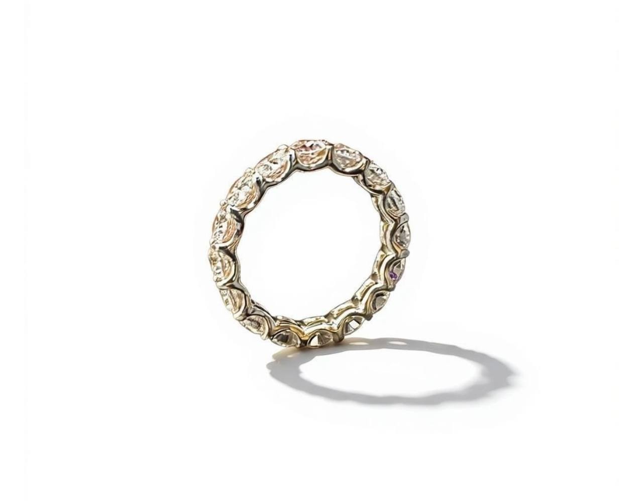 Sterling Silver 925 Infiniti Band With Cubic Zirconia Could Be With AnyGemstones