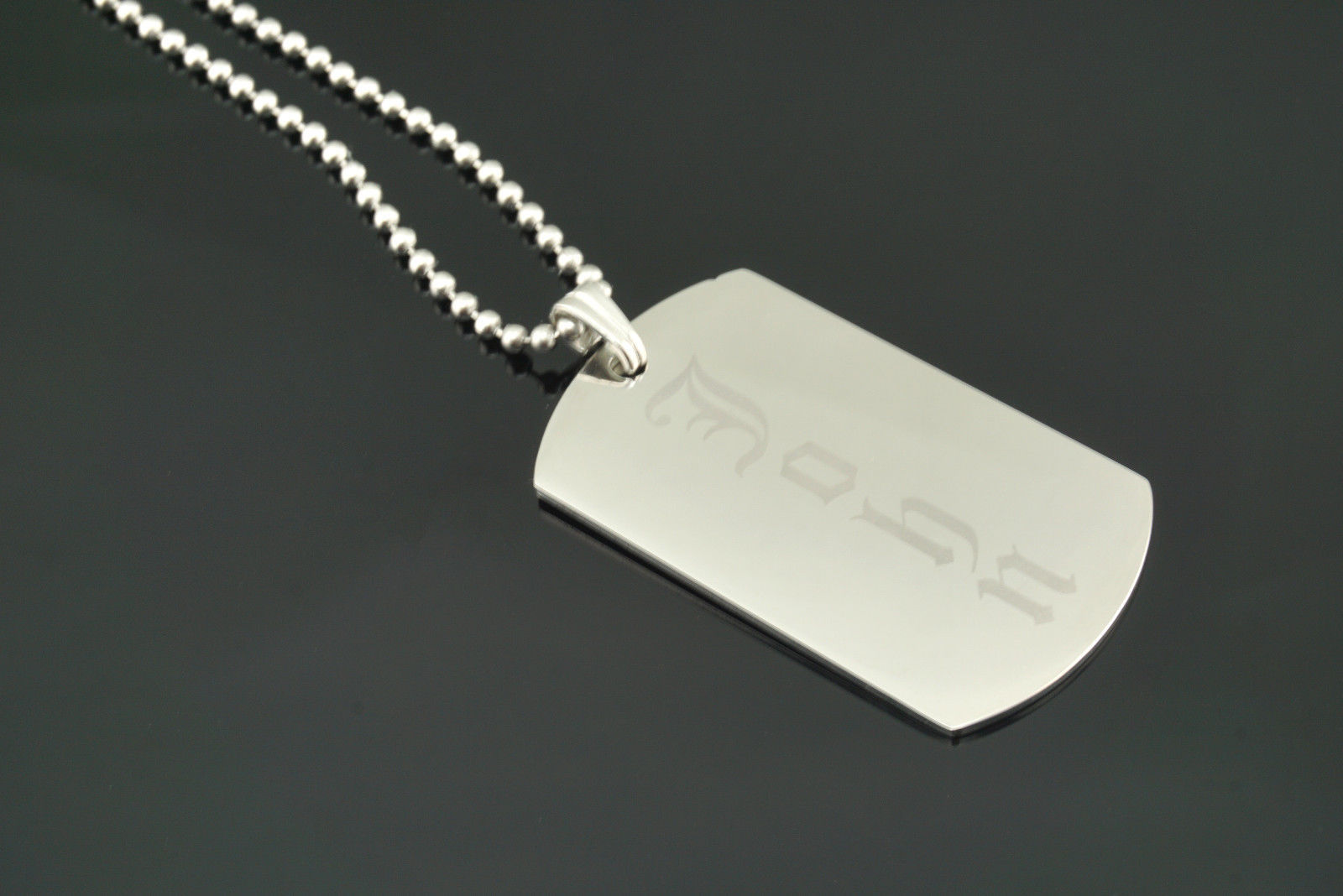 Custom Engraved Stainless Steel Personalized Dog Tag Necklace Free Engraving