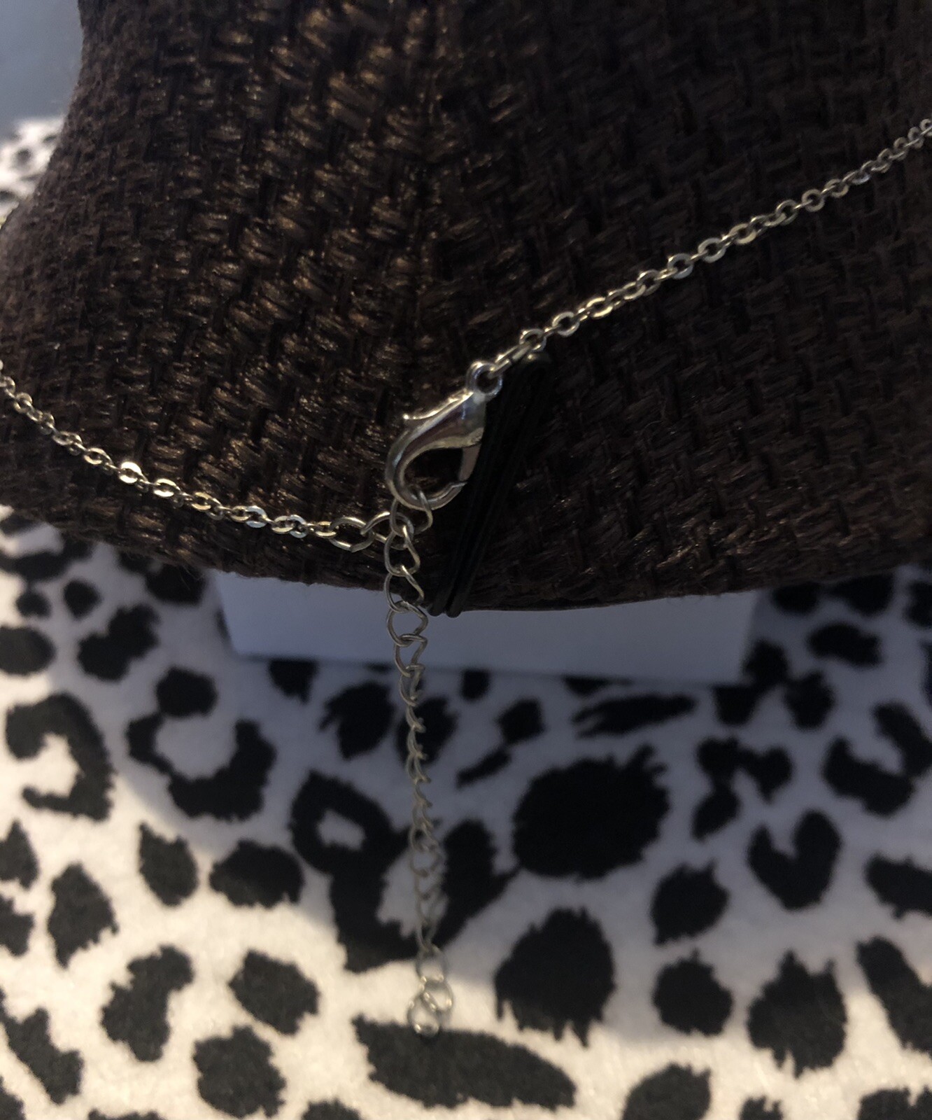 Modern Blue & Clear Rhinestone Heart Necklace Fashion Jewelry 4667 GO2D23