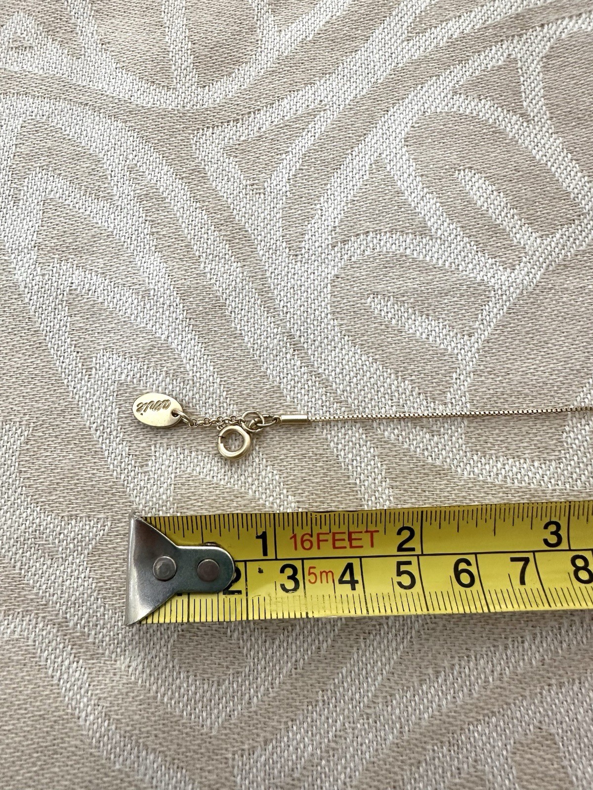 Aerie Gold Tone Charm Necklace Heart Teddy Bear LOVE Faux Pearl Adjustable 18-21