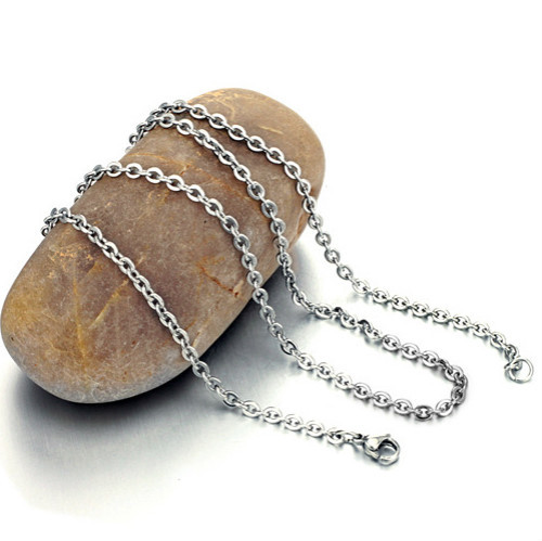 5pcs 1.6/2/2.4/3mm Stainless Steel Flat “O” Rolo Link Chain Necklace Wholesale