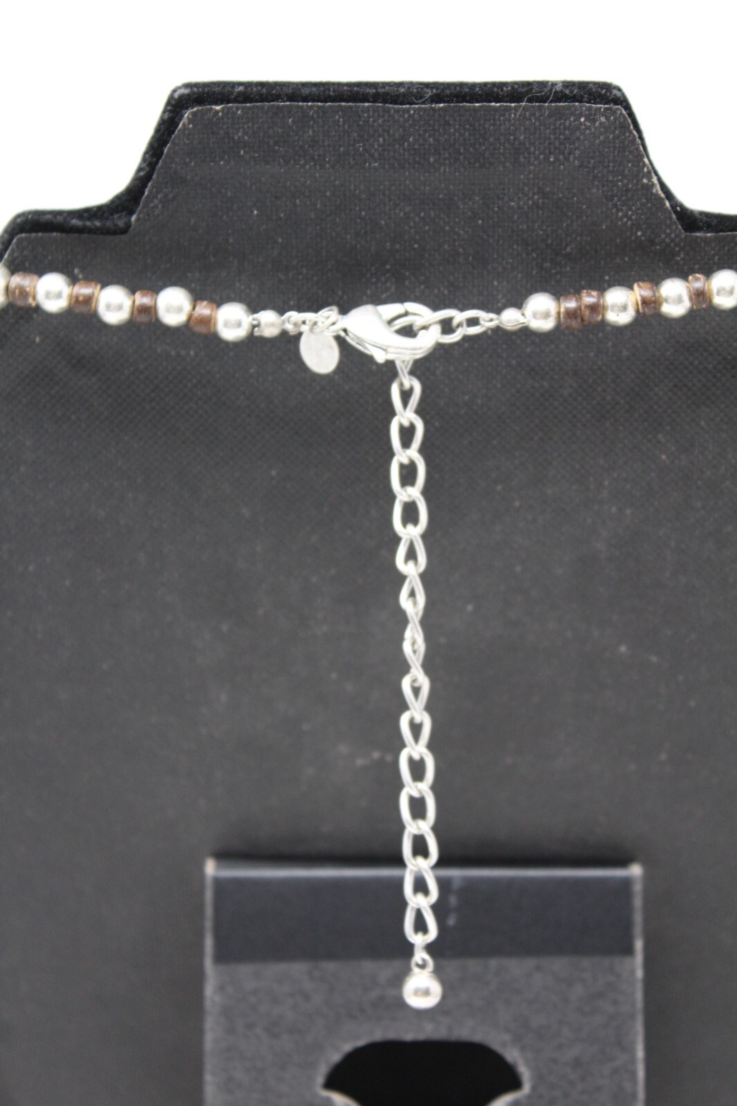 Chico’s Silver Tone Bead Cluster Necklace 16-20 in Adj. #J7