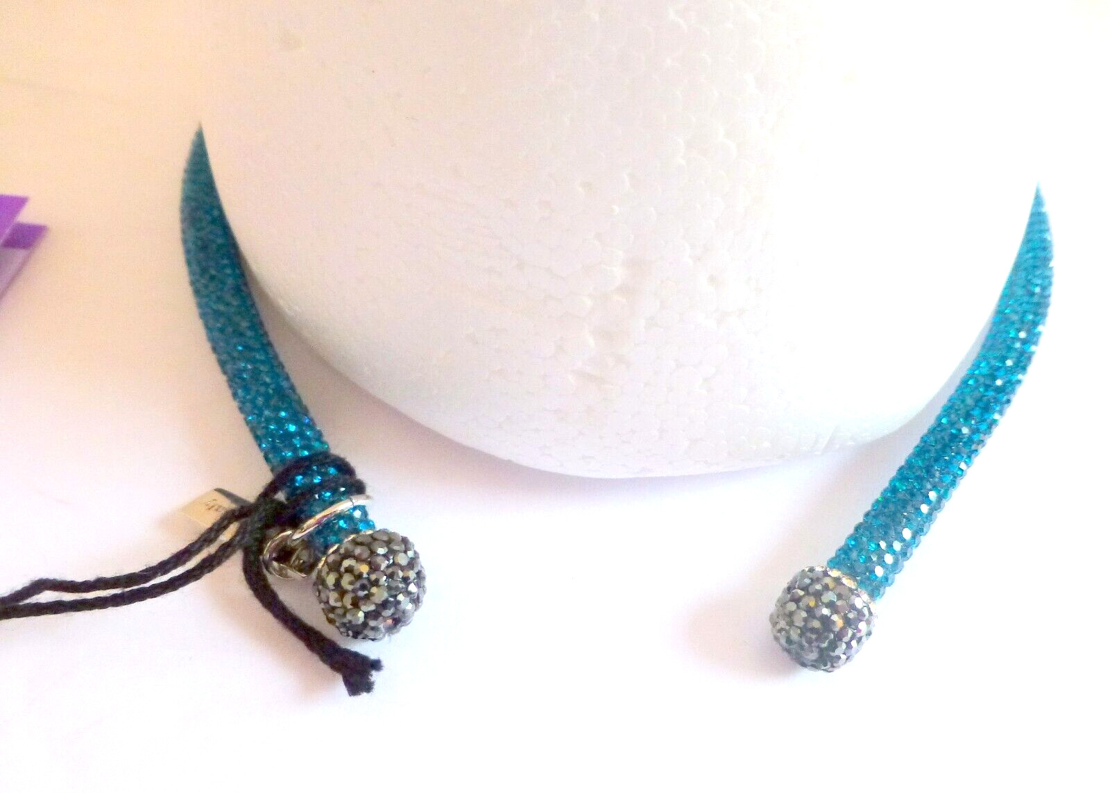 Etro Necklace Choker Turquoise Glitter Sparkle One Size NWT
