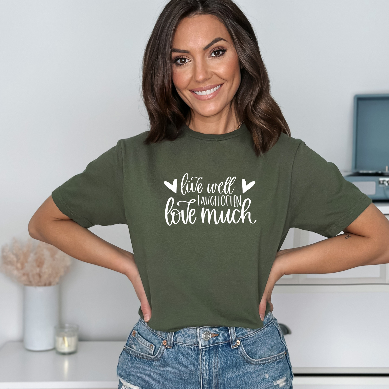 Live Well, Laugh Often, Love Much – Adult Unisex Soft T-shirt