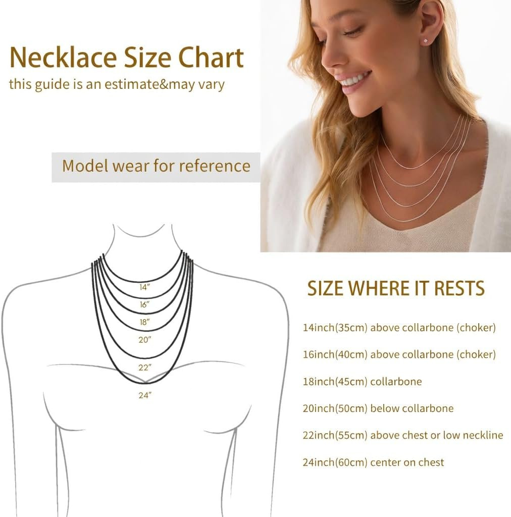 925 Sterling Silver Cuban Chain Necklace for Women, 1.5Mm/2Mm Curb Thin Chains J
