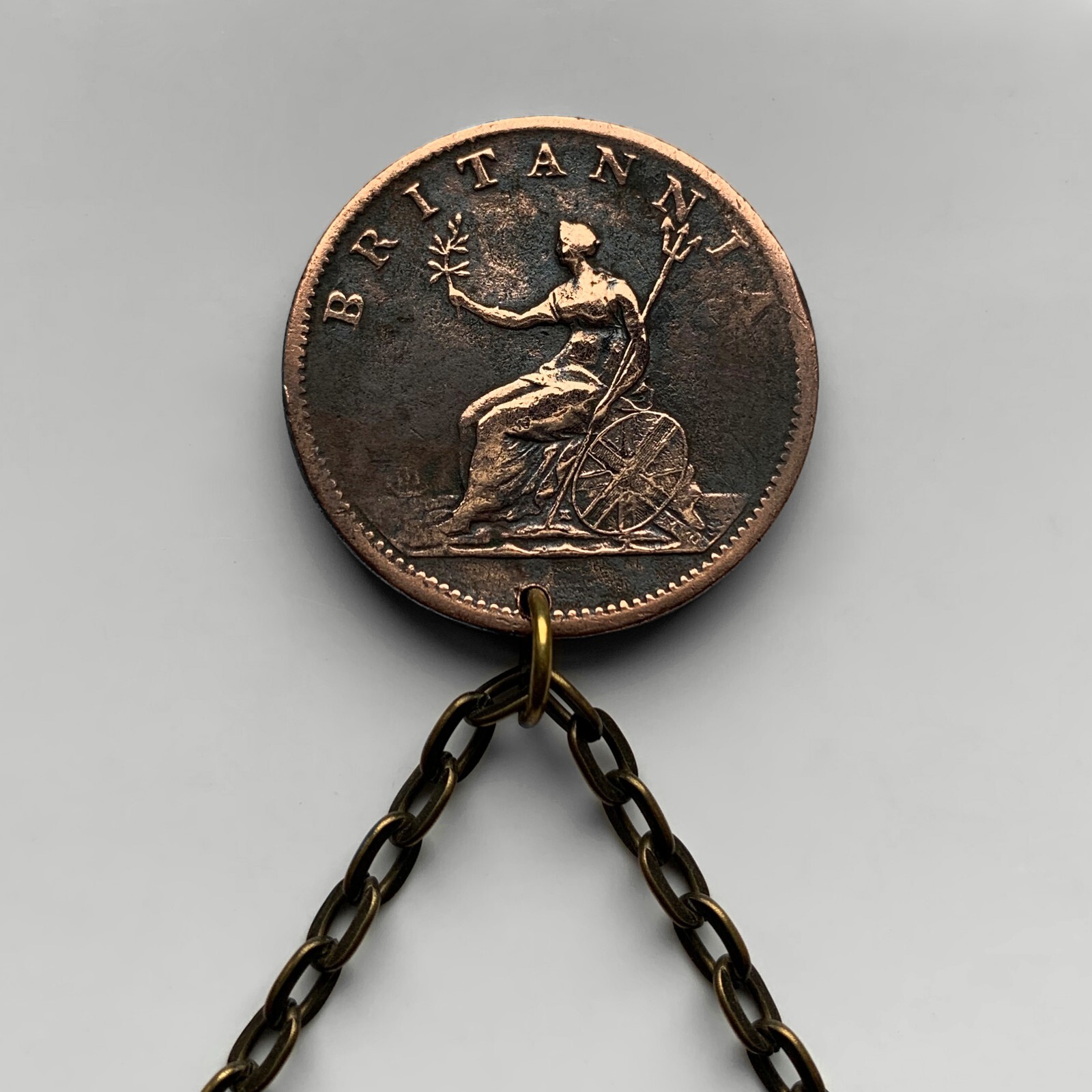 1806! UK Great Britain coin pendant King George III Britannia England 001847