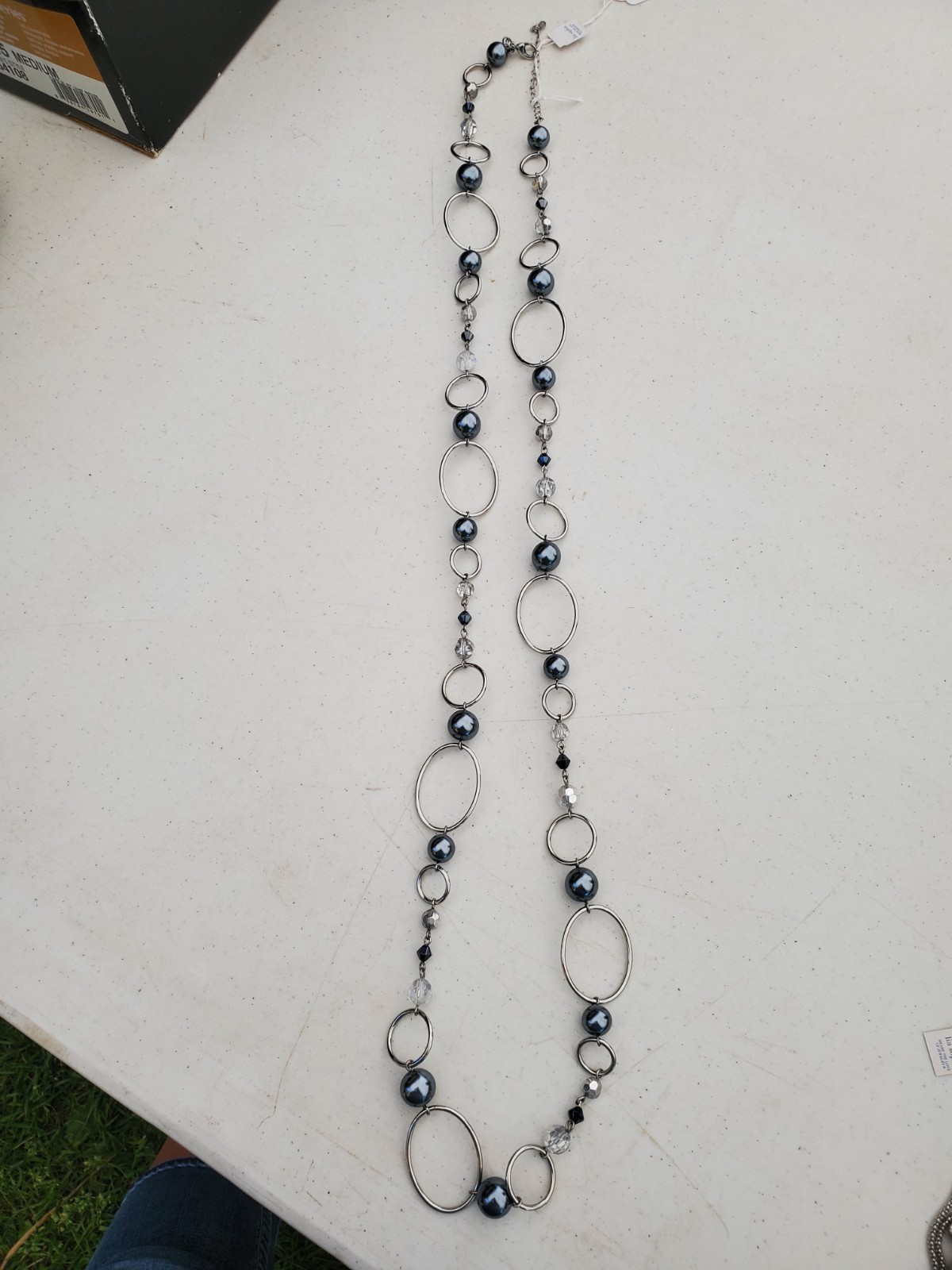 Lia Sophia Necklace New Silver and Blue Free Shipping In USA