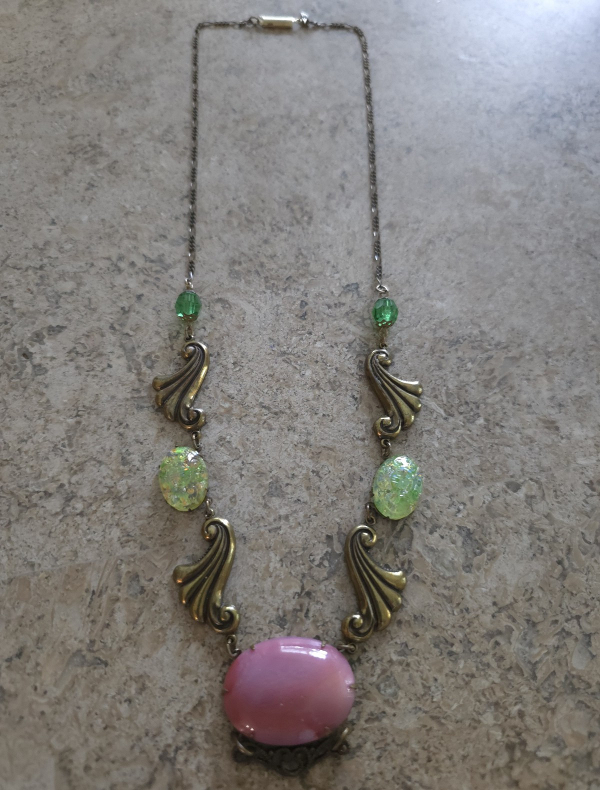 This is a Vintage Sadie Green Original Necklace Stamped Bought In Manhattan NYC.