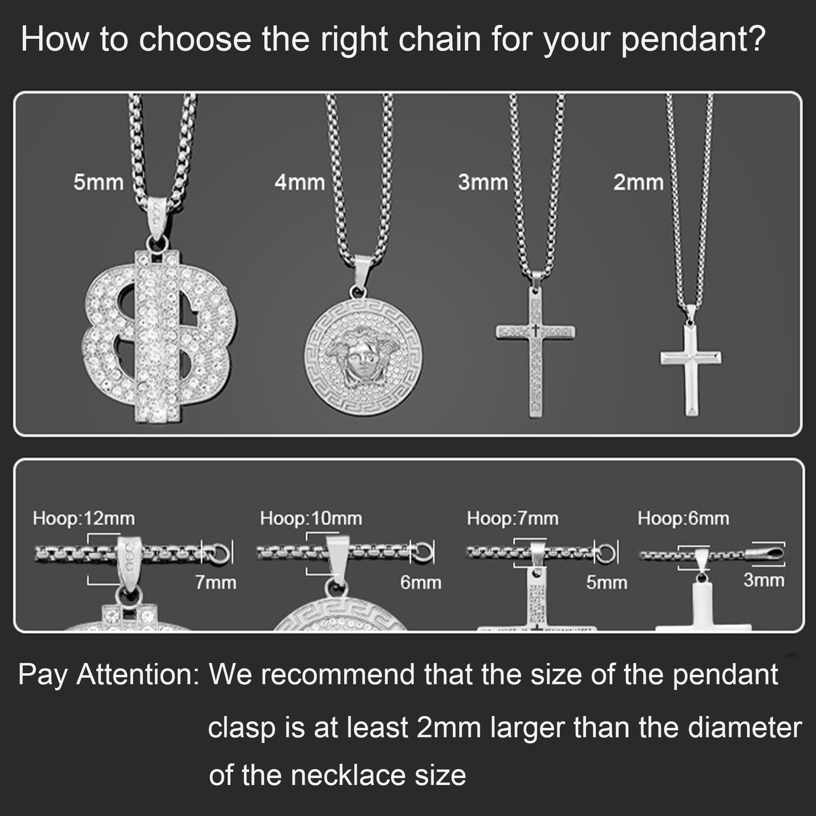 2mm Stainless Steel Square Rolo Chain Necklace for Men & Women 16 Inches