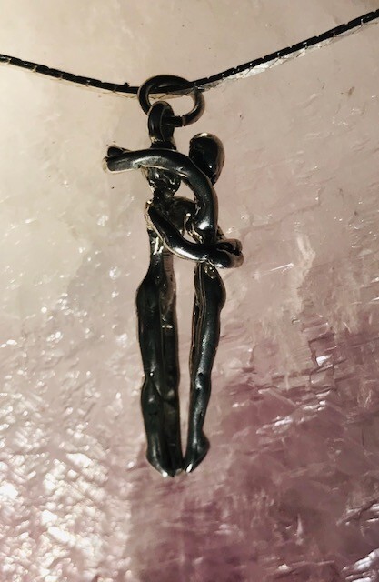 Male Gay Bodies M&M 925 Pendant Pride LGBTQ Hanging Around Together by JKL 169