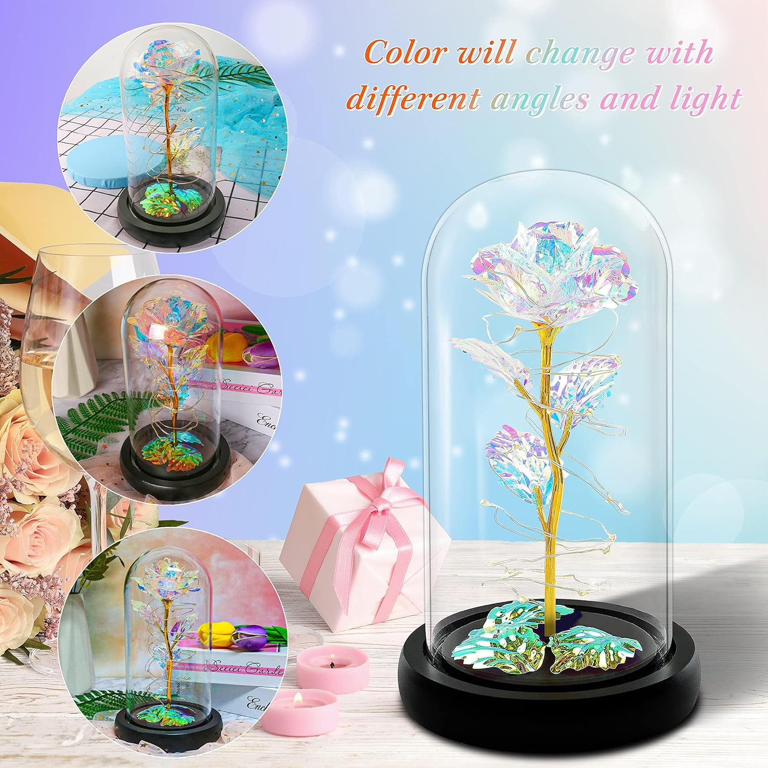 Birthday Gifts for Women,Mothers Day Flowers Gifts for Mom from Daughter Son,…